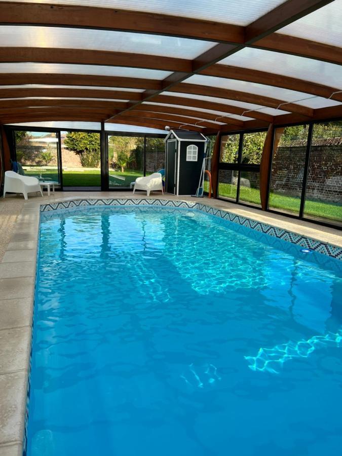 Gite Avec Piscine Lestrem Zewnętrze zdjęcie